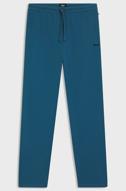 COTTON-BLEND PYJAMA BOTTOMS WITH EMBROIDERED LOGO