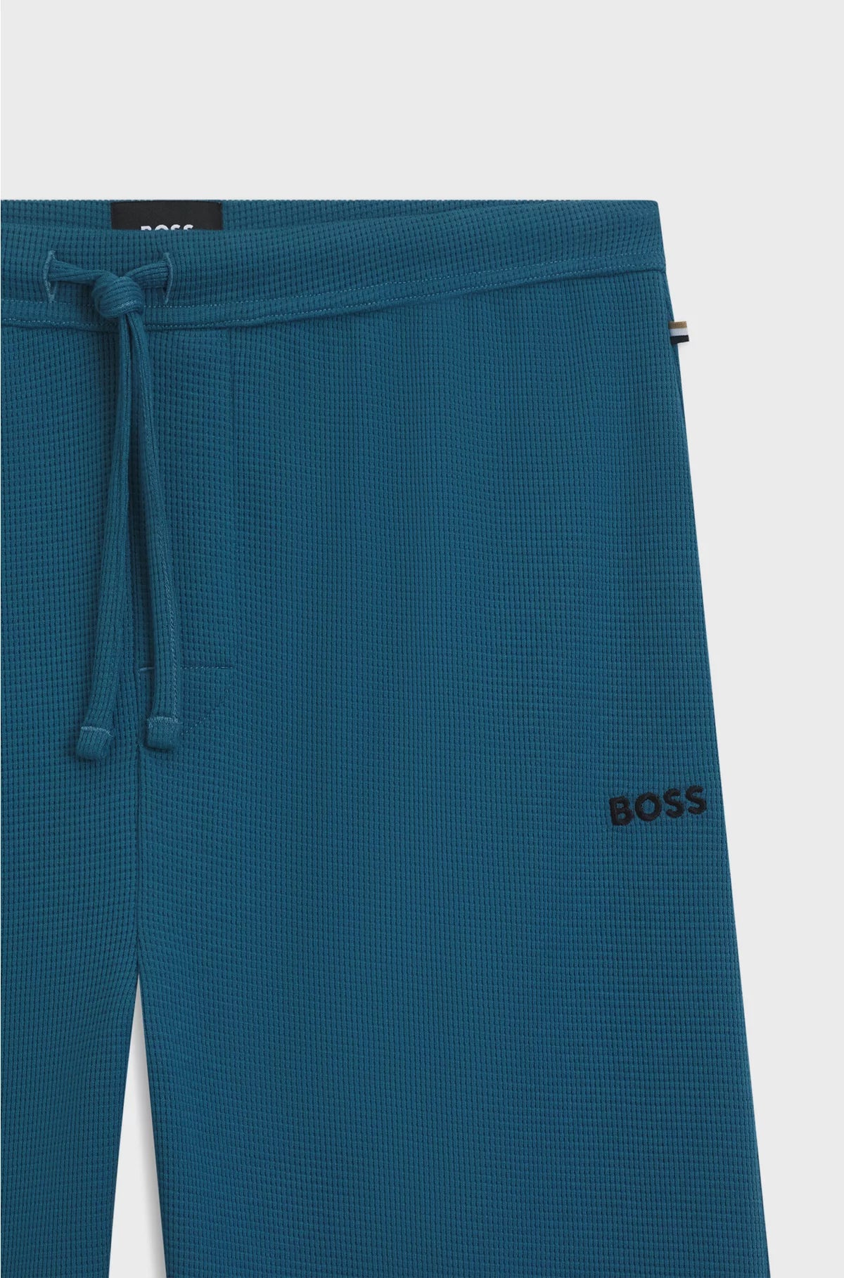 COTTON-BLEND PYJAMA BOTTOMS WITH EMBROIDERED LOGO