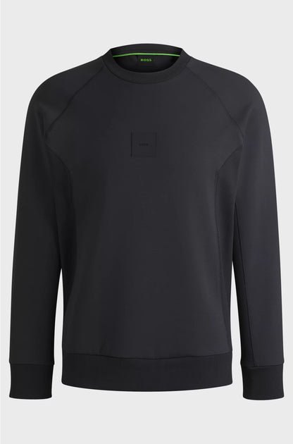 COTTON-BLEND SWEATSHIRT WITH STRETCH