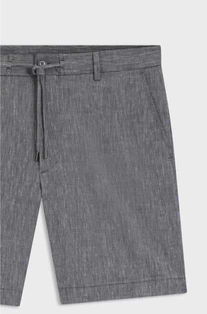 REGULAR-FIT SHORTS IN A LINEN BLEND WITH DRAWCORD
