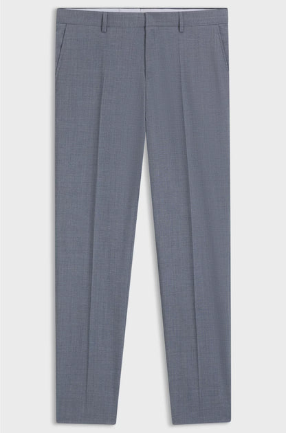 FORMAL TROUSERS IN A PATTERNED VIRGIN-WOOL BLEND
