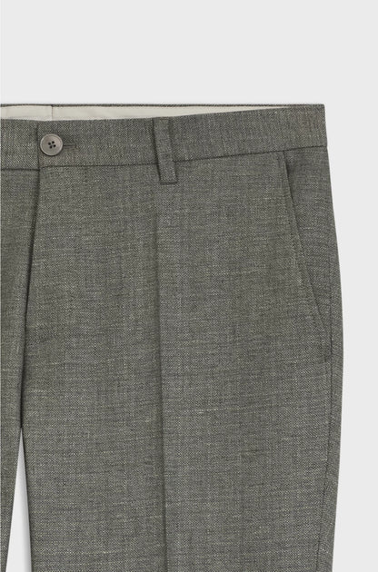 FORMAL TROUSERS INMICRO-PATTERNED STRETCH FABRIC