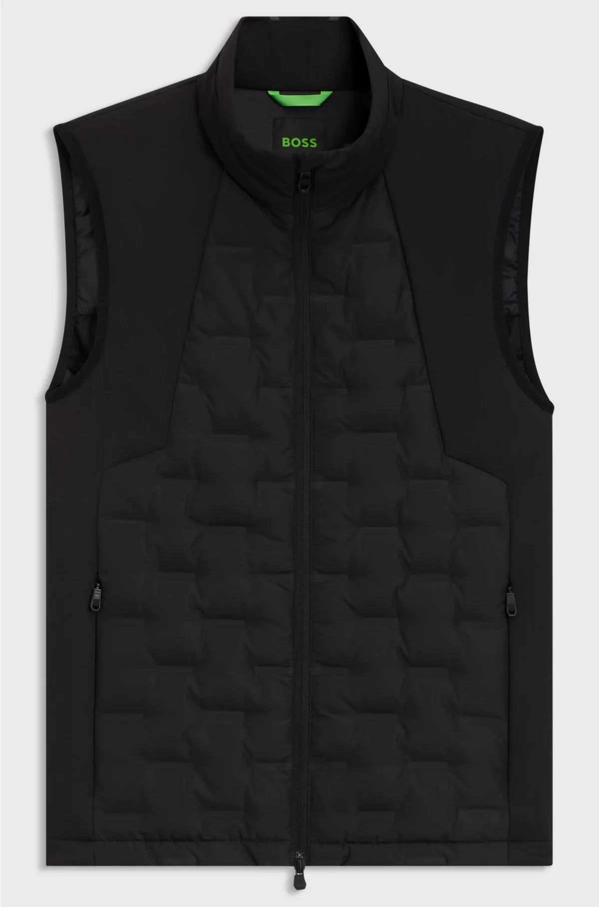 DOWN-FILLED GILET WITH WELDED-LOGO PATTERN