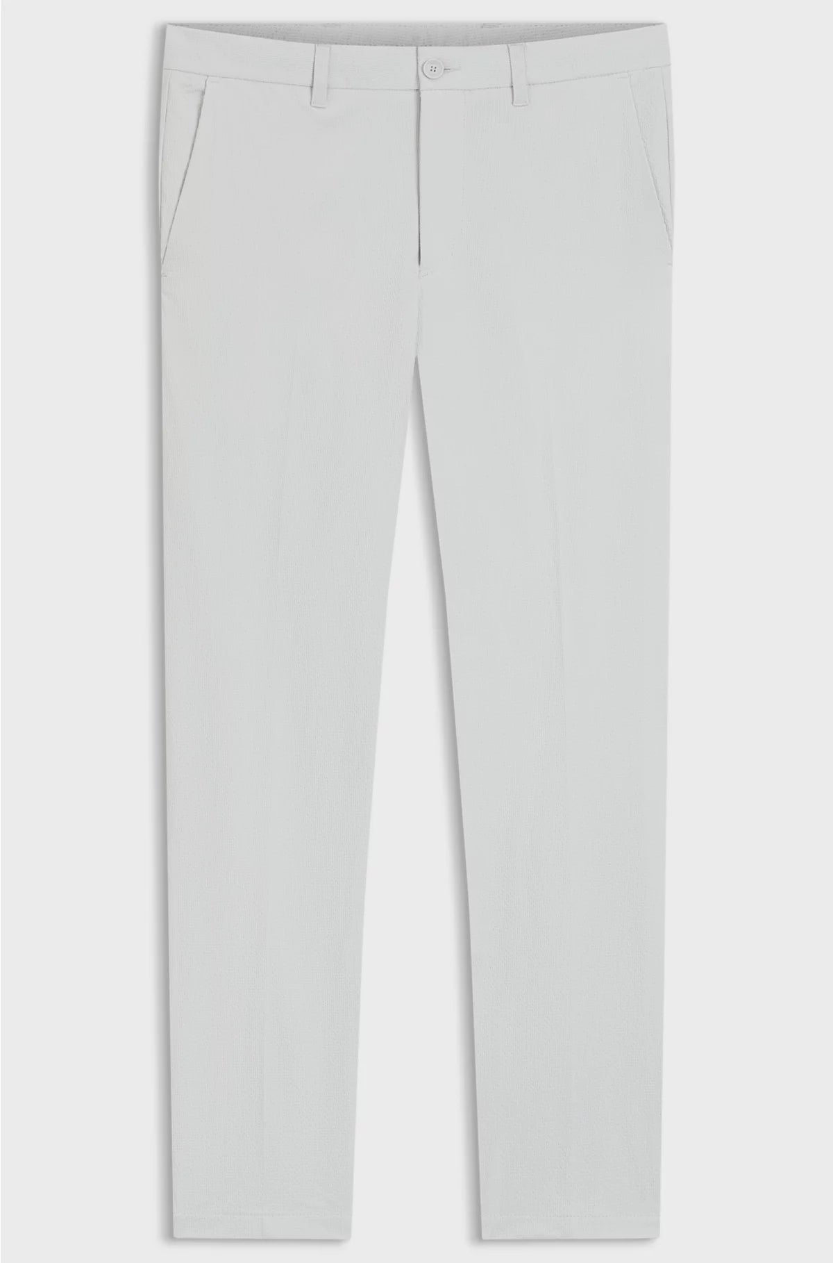 SLIM-FIT CHINOS IN STRETCH SEERSUCKER