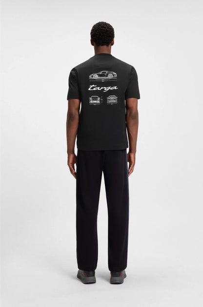 MERCERISED-COTTON T-SHIRT WITH TARGA ARTWORK