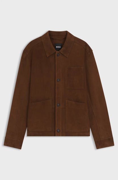 REGULAR-FIT JACKET IN NAPPALAN SUEDE