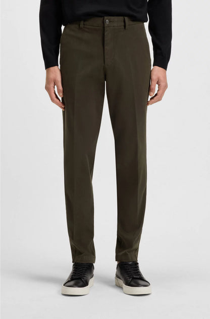 SLIM-FIT TROUSERS IN STRETCH-COTTON GABARDINE