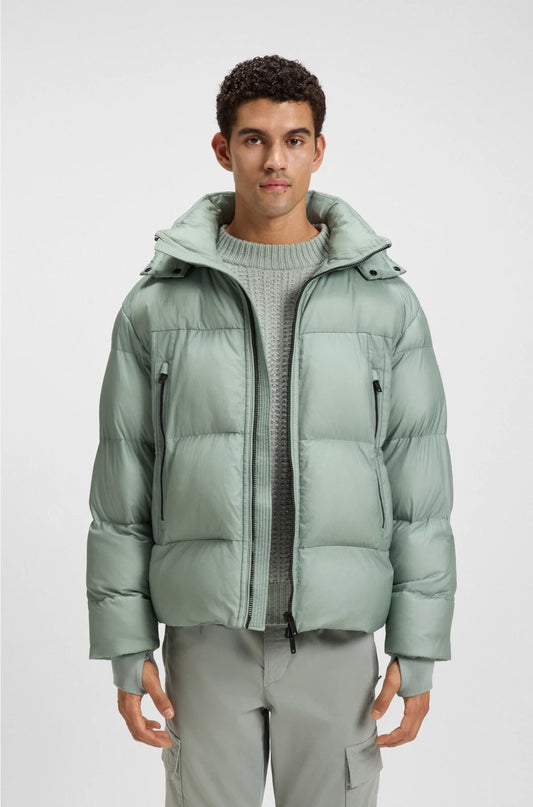 OVERSIZED-FIT PUFFER JACKET IN CRINKLE RIPSTOP