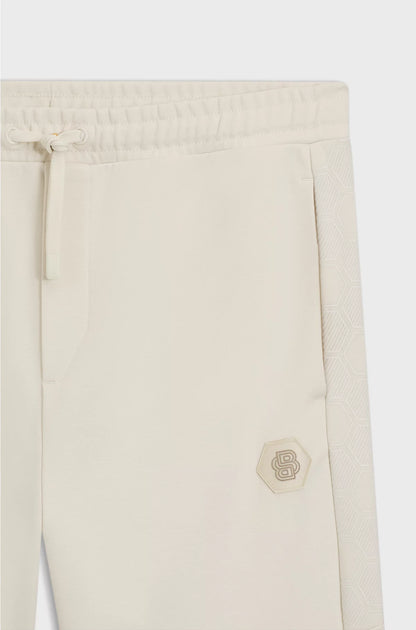 COTTON-BLEND TRACKSUIT BOTTOMS WITH DOUBLE B MONOGRAM
