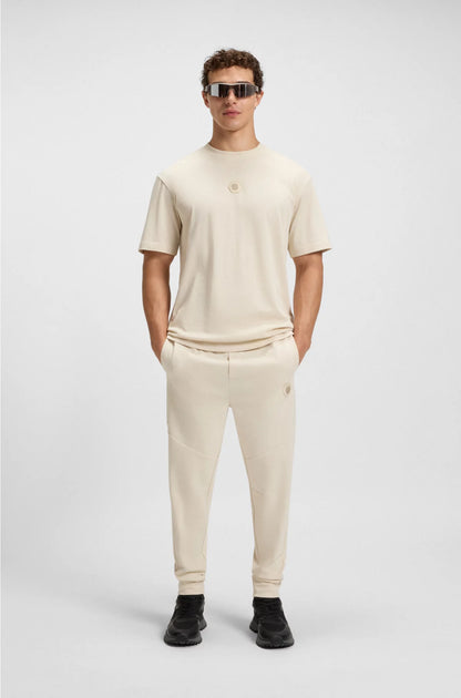 COTTON-BLEND TRACKSUIT BOTTOMS WITH DOUBLE B MONOGRAM