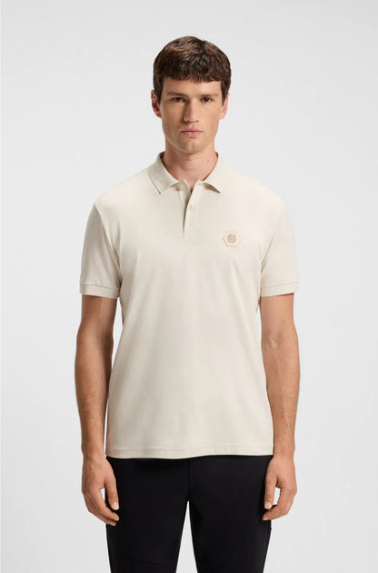 PIMA-COTTON POLO SHIRT WITH DOUBLE B MONOGRAM