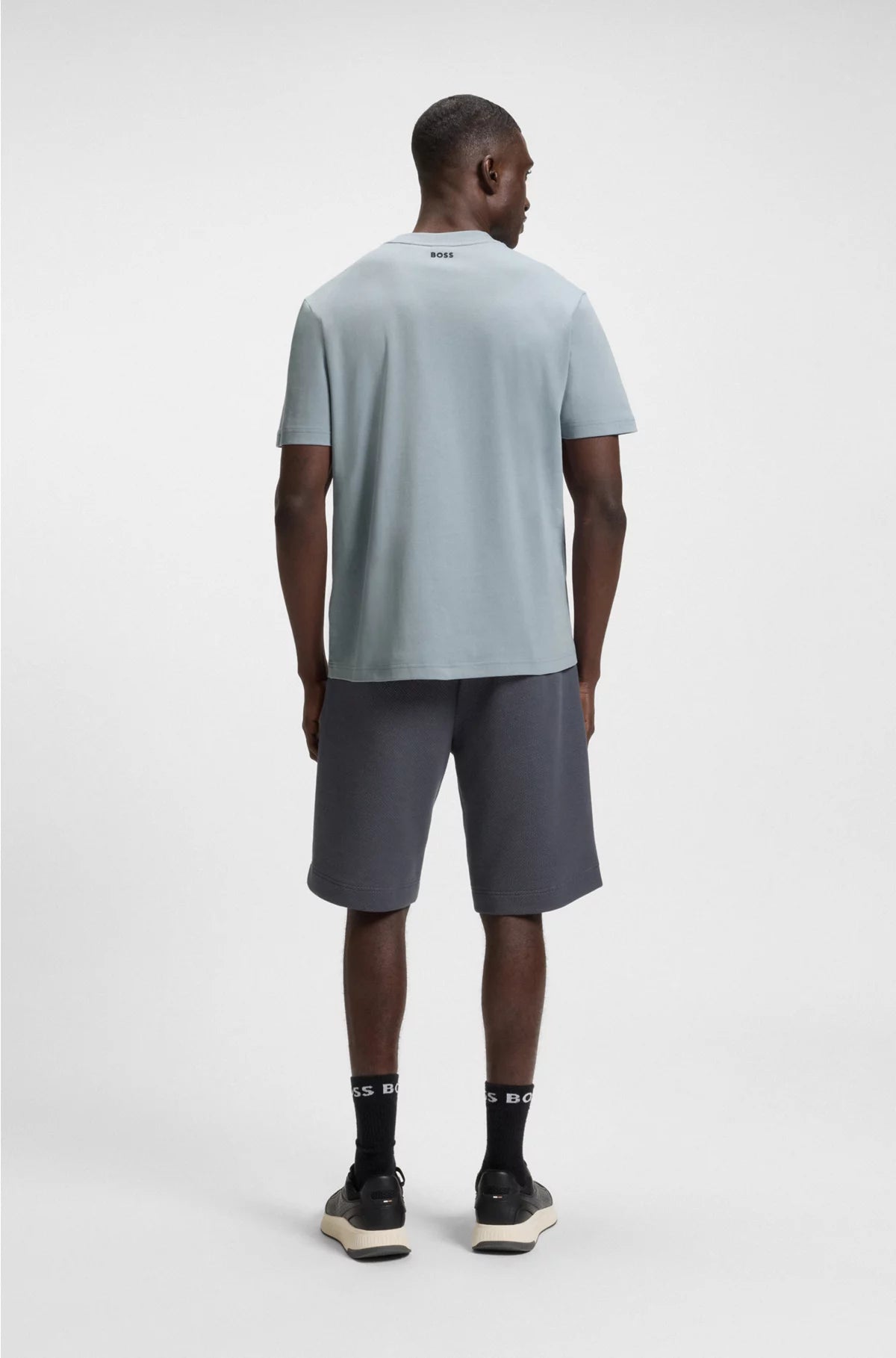RELAXED-FIT T-SHIRT WITH TENNIS-INSPIRED MESH-PRINT LOGO