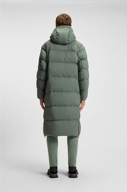 LONG-LENGTH DOWN JACKET IN WATER-REPELLENT STRETCH FABRIC