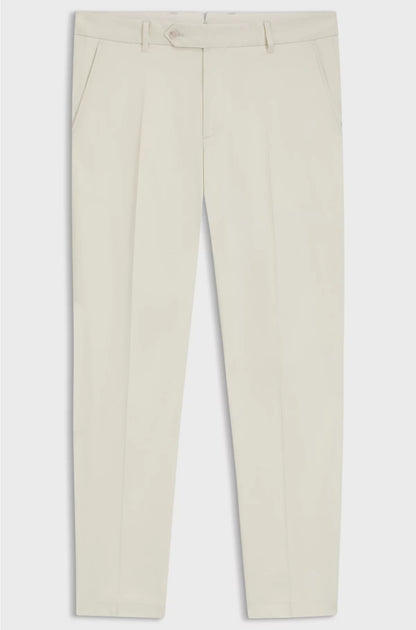 MACHINE-WASHABLE TAPERED-FIT TROUSERS IN STRETCH FABRIC