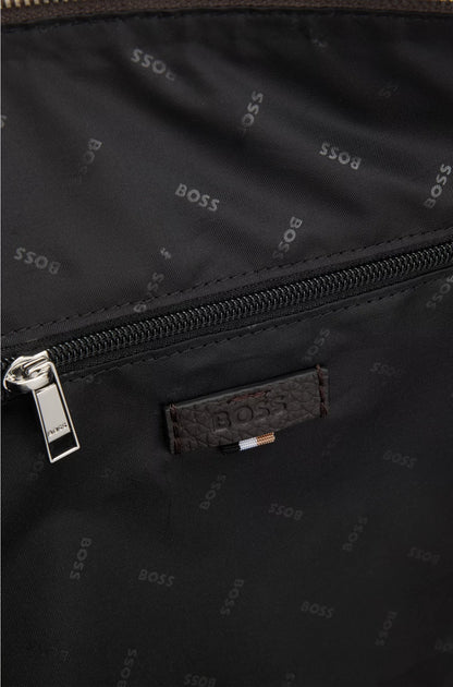 CANVAS HOLDALL WITH LEATHER TRIMS