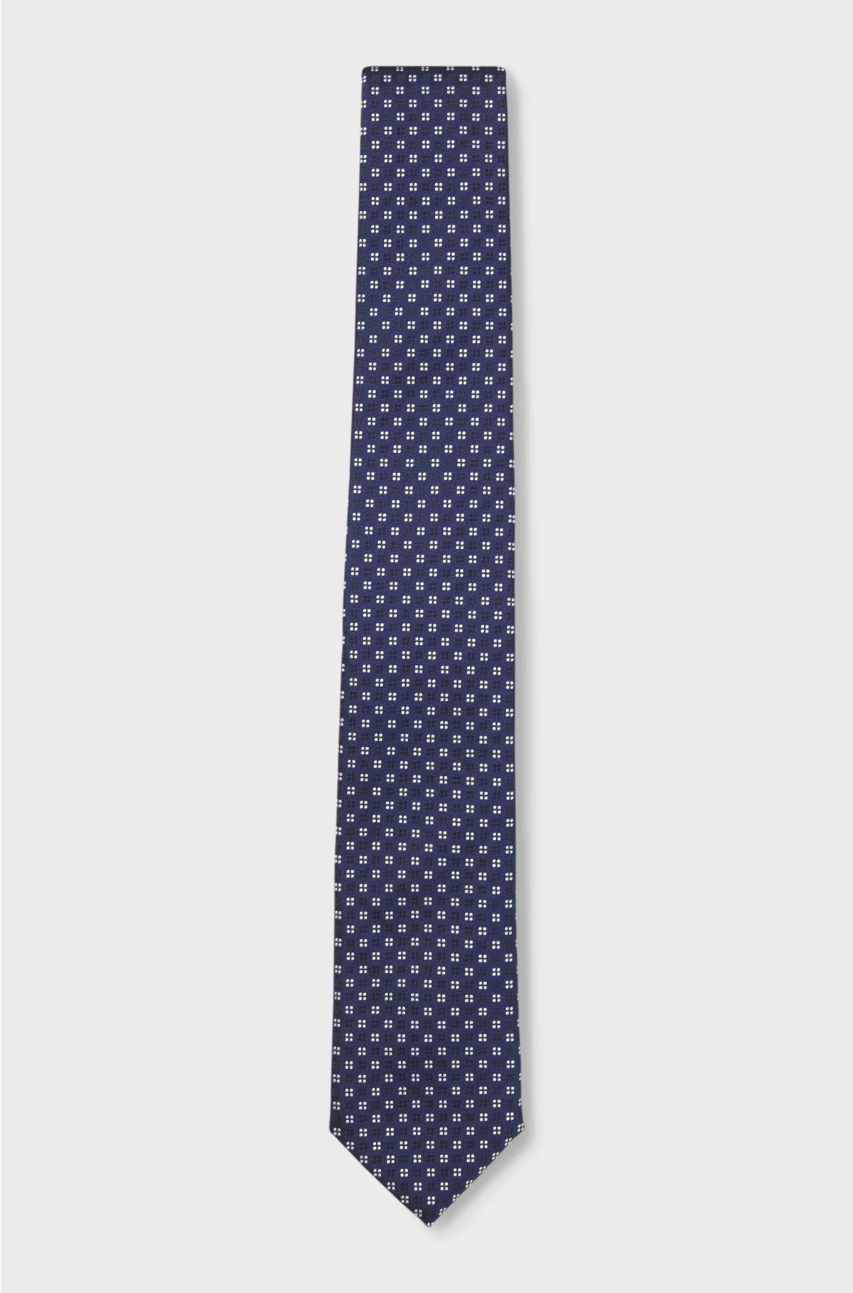 SILK-BLEND TIE WITH JACQUARD PATTERN