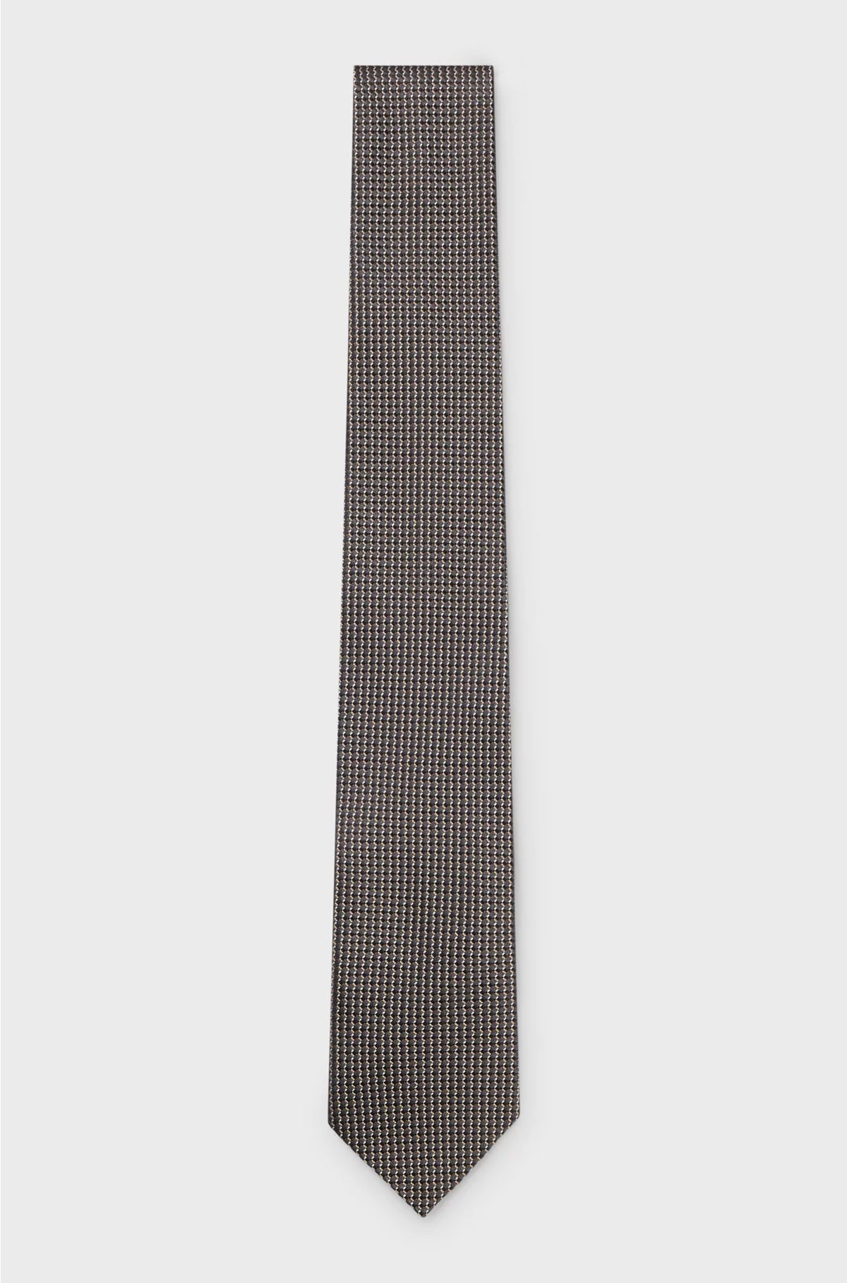 SILK TIE WITH MICRO PATTERN