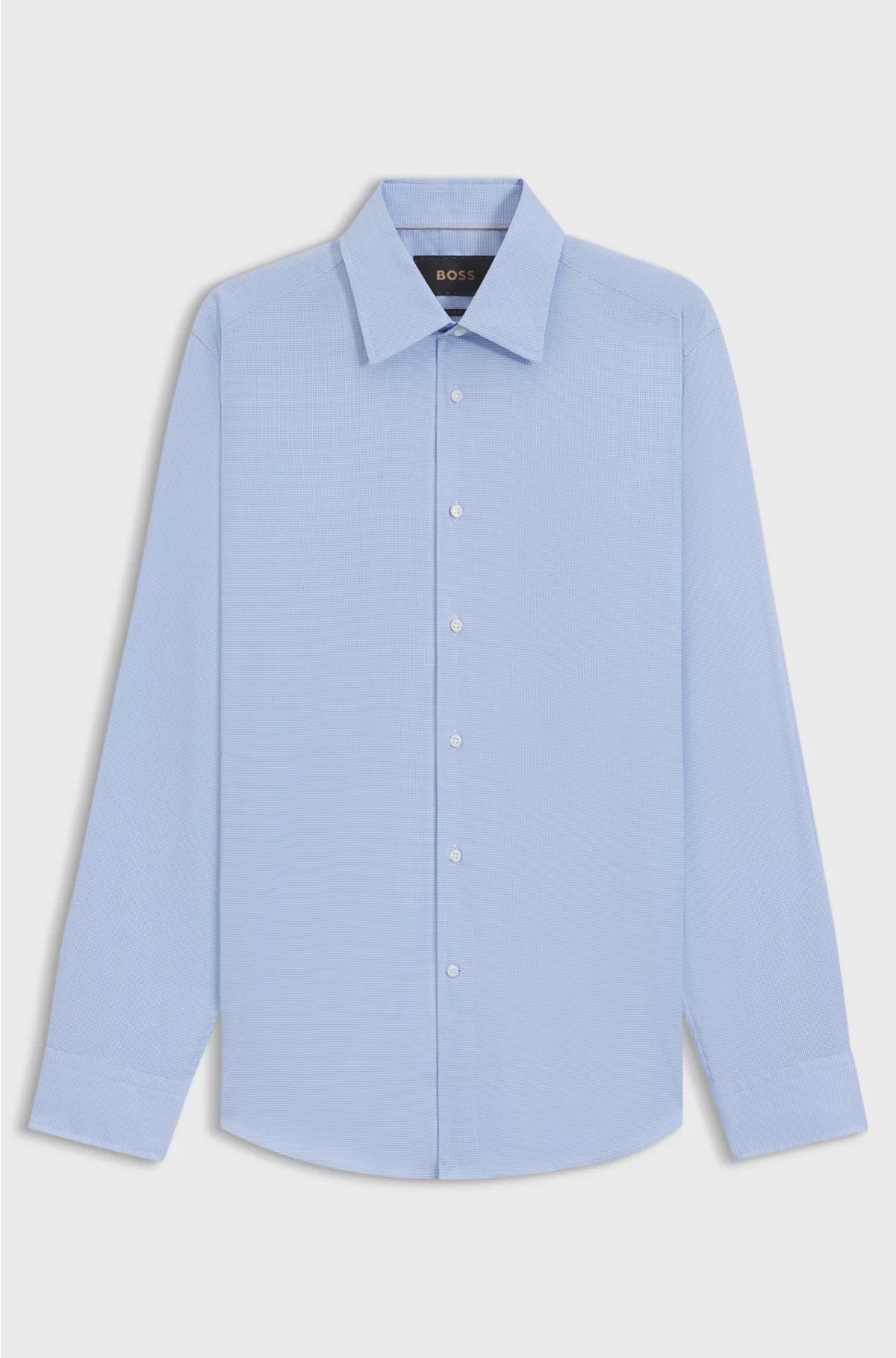 REGULAR-FIT SHIRT IN AN ITALIAN-MADE COTTON BLEND