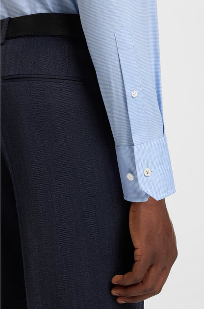 REGULAR-FIT SHIRT IN AN ITALIAN-MADE COTTON BLEND