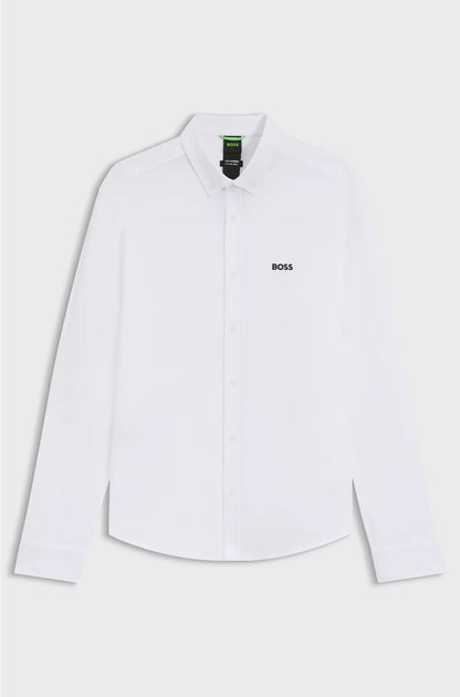 REGULAR-FIT SHIRT IN DYNAMIC COTTON JERSEY