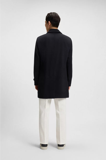 REGULAR-FIT WATER-REPELLENT COAT IN WOOL