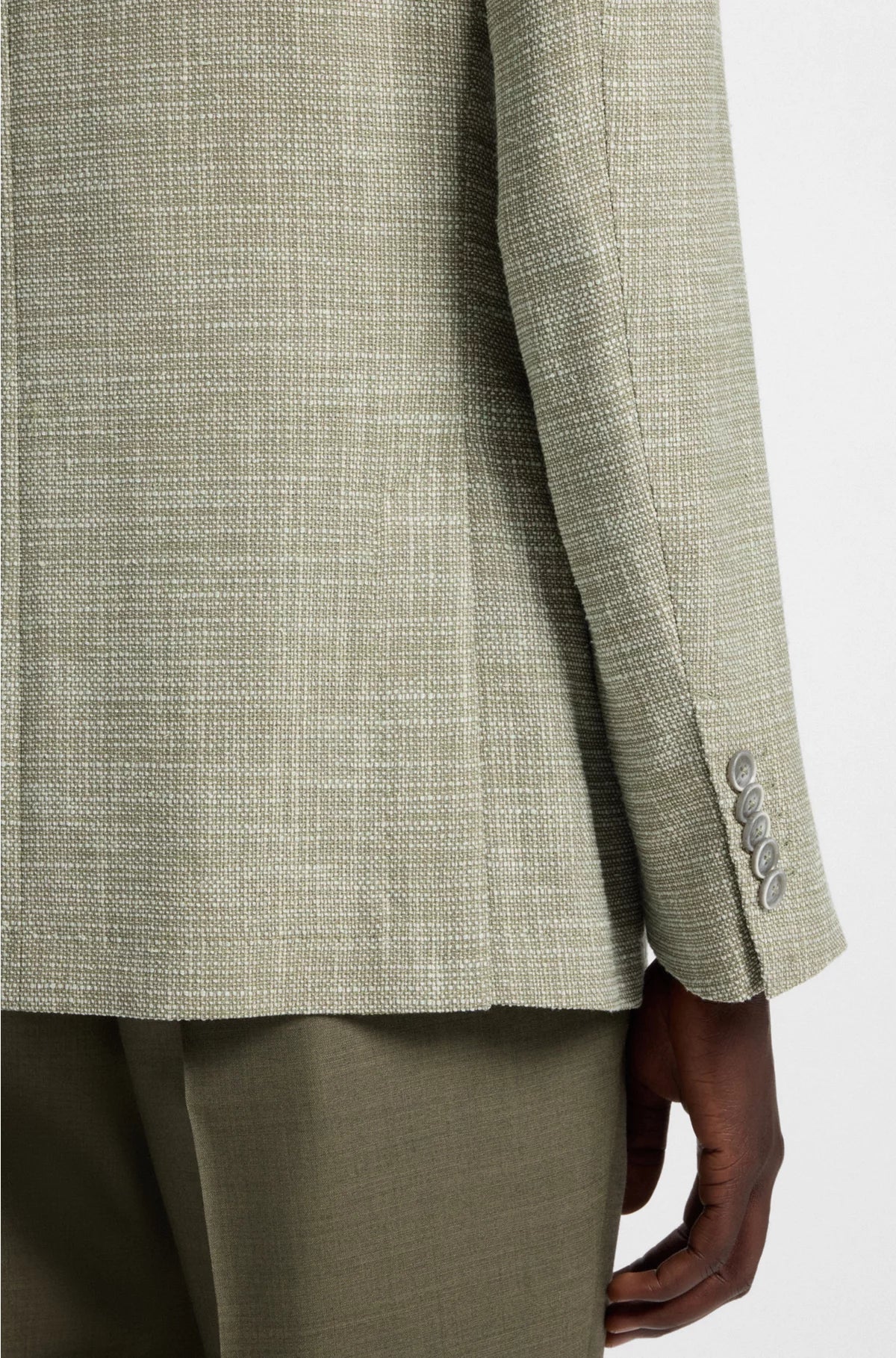 REGULAR-FIT BLAZER WITH MICRO PATTERN