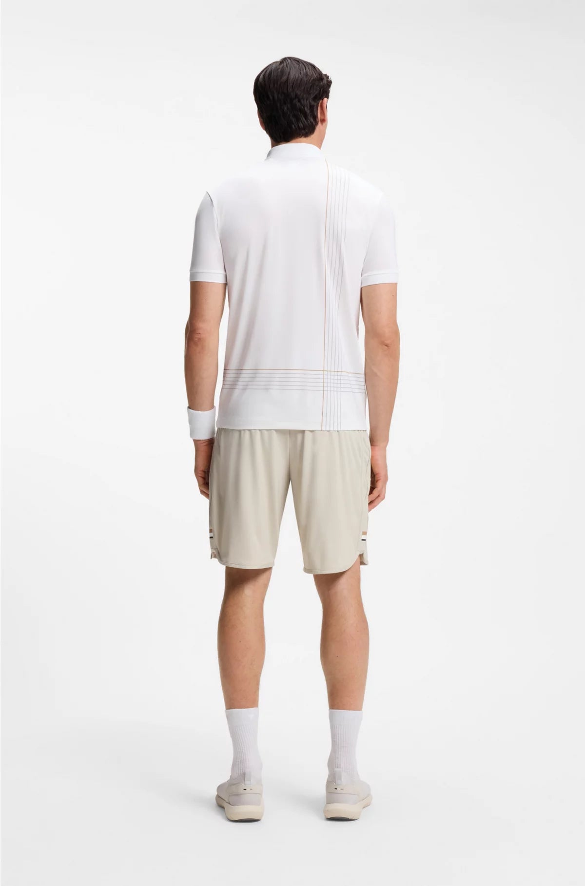 ACTIVE QUICK-DRY POLO SHIRT WITH CHECK ARTWORK