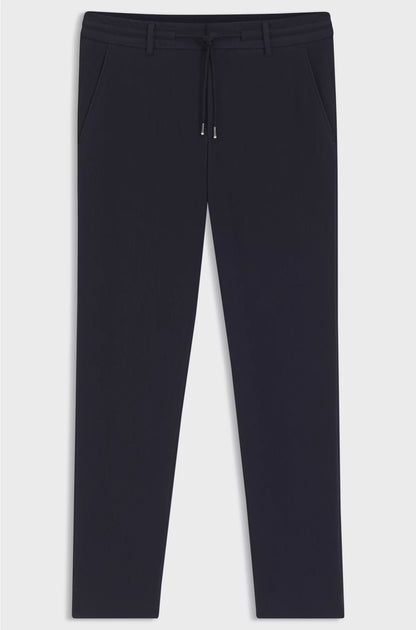 TAPERED-FIT TROUSERS IN A COTTON BLEND