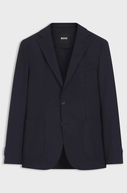 SLIM-FIT JACKET IN MACHINE-WASHABLE STRETCH FABRIC