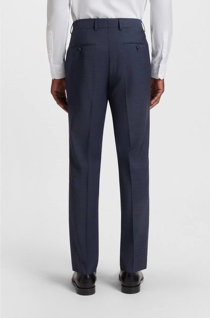 REGULAR-FIT SUIT INMICRO-PATTERNED VIRGIN WOOL
