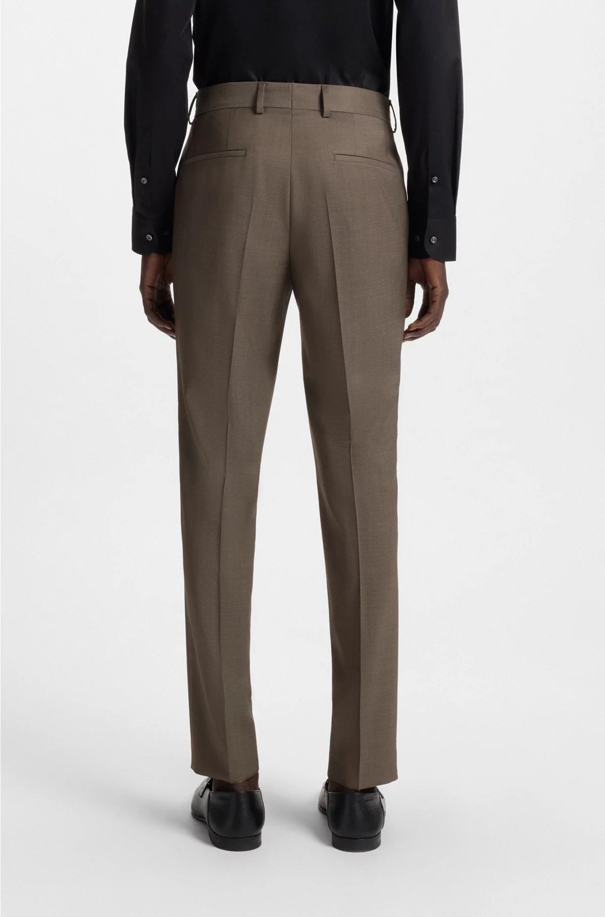 SLIM-FIT SUIT INMICRO-PATTERNED VIRGIN WOOL