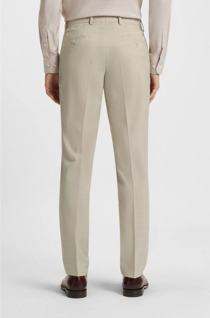 SLIM-FIT SUIT IN CHECKED STRETCH WOOL