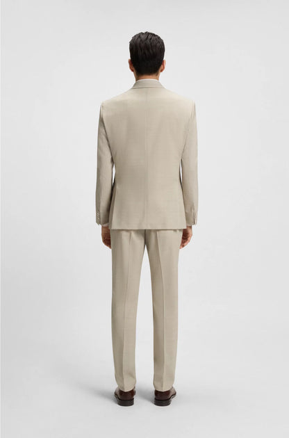 SLIM-FIT SUIT IN CHECKED STRETCH WOOL