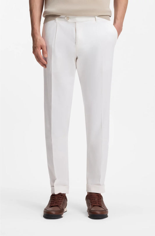 SLIM-FIT TROUSERS IN COMFORT-STRETCH COTTON