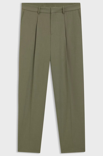 RELAXED-FIT TROUSERS IN MACHINE-WASHABLE STRETCH FABRIC