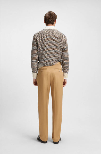 RELAXED-FIT TROUSERS IN COTTON TWILL