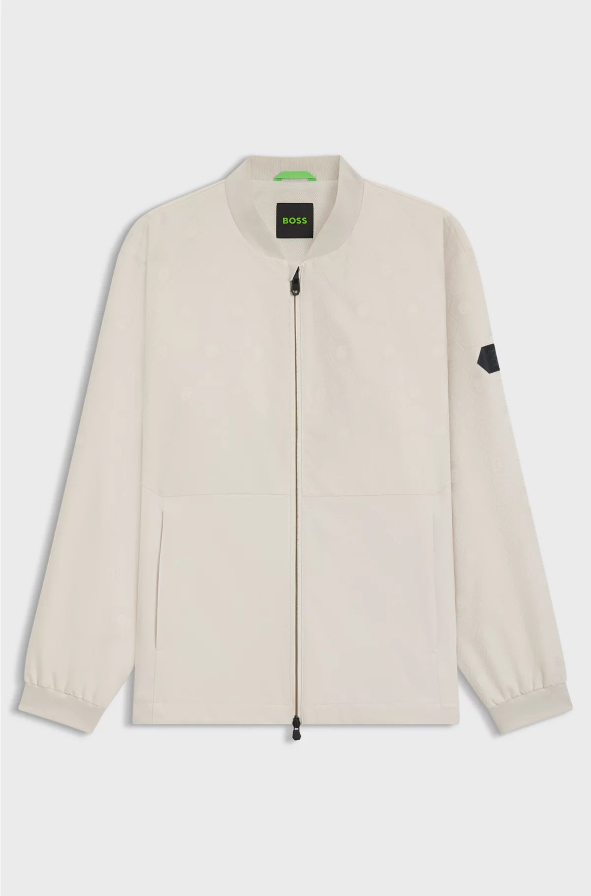 WATER-REPELLENT BOMBER JACKET WITH DOUBLE B MONOGRAM JACQUARD