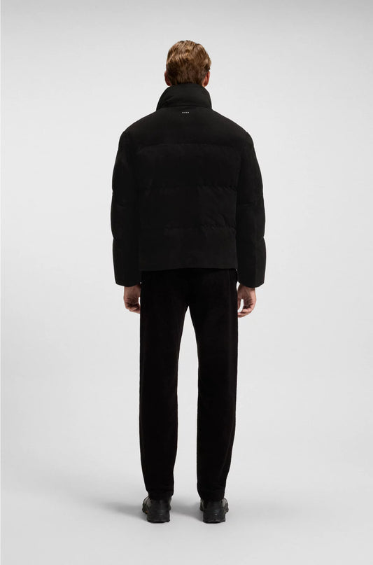 RELAXED-FIT JACKET IN WATERPROOF SUEDE