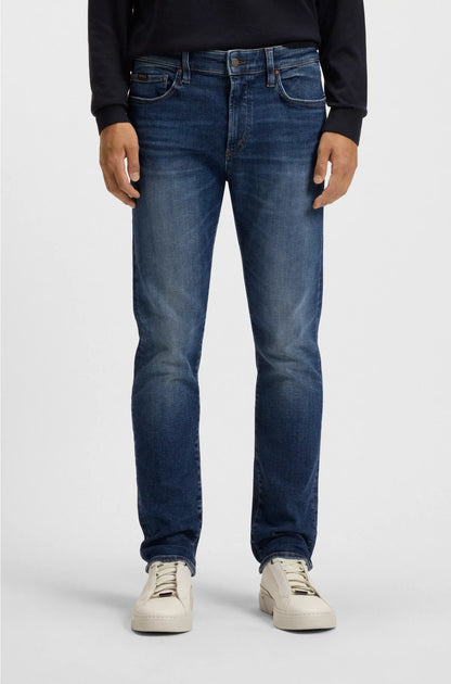 SLIM-FIT JEANS IN BLUE PERFORMANCE-STRETCH DENIM