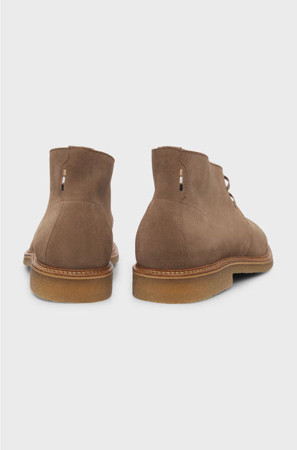SUEDE DESERT BOOTS WITH RUBBER SOLE