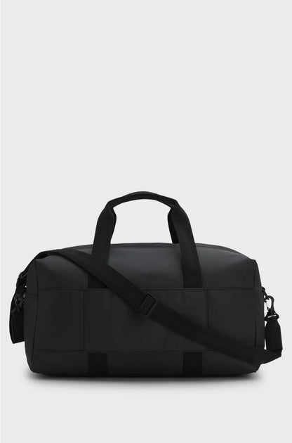 COATED-FABRIC HOLDALL WITH LOGO PATCH