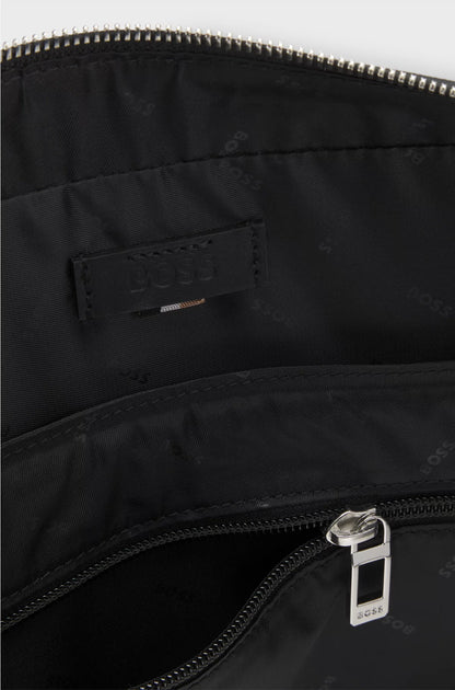 LEATHER DOCUMENT CASE WITH LOGO LETTERING