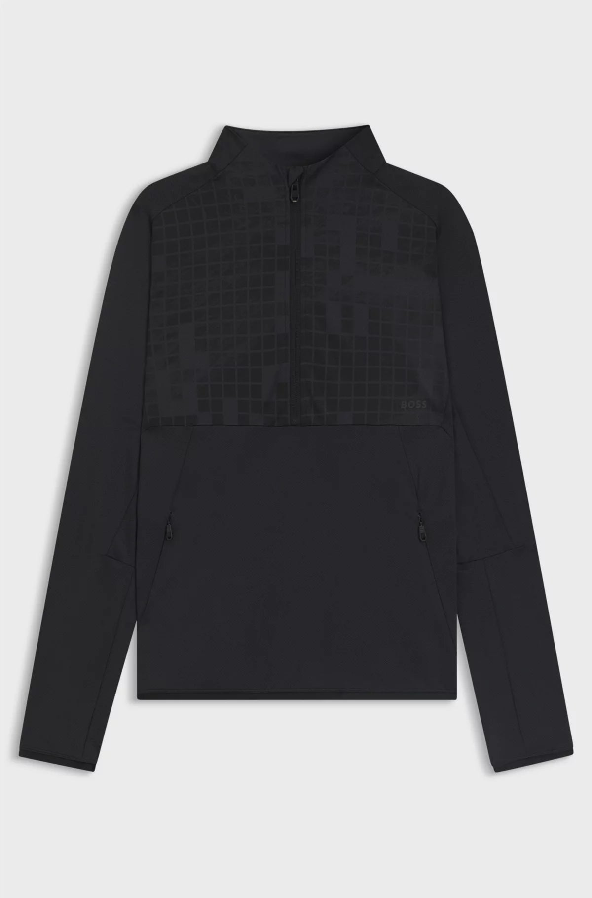 ACTIVE HALF-ZIP SWEATSHIRT IN PRINTED QUICK-DRY FABRIC