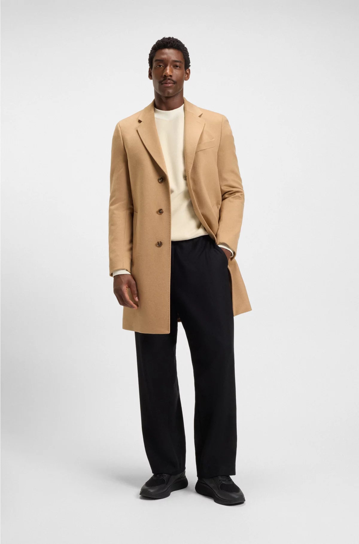 PEACHED-COTTON SWEATSHIRT WITH CONTRAST TRIMS