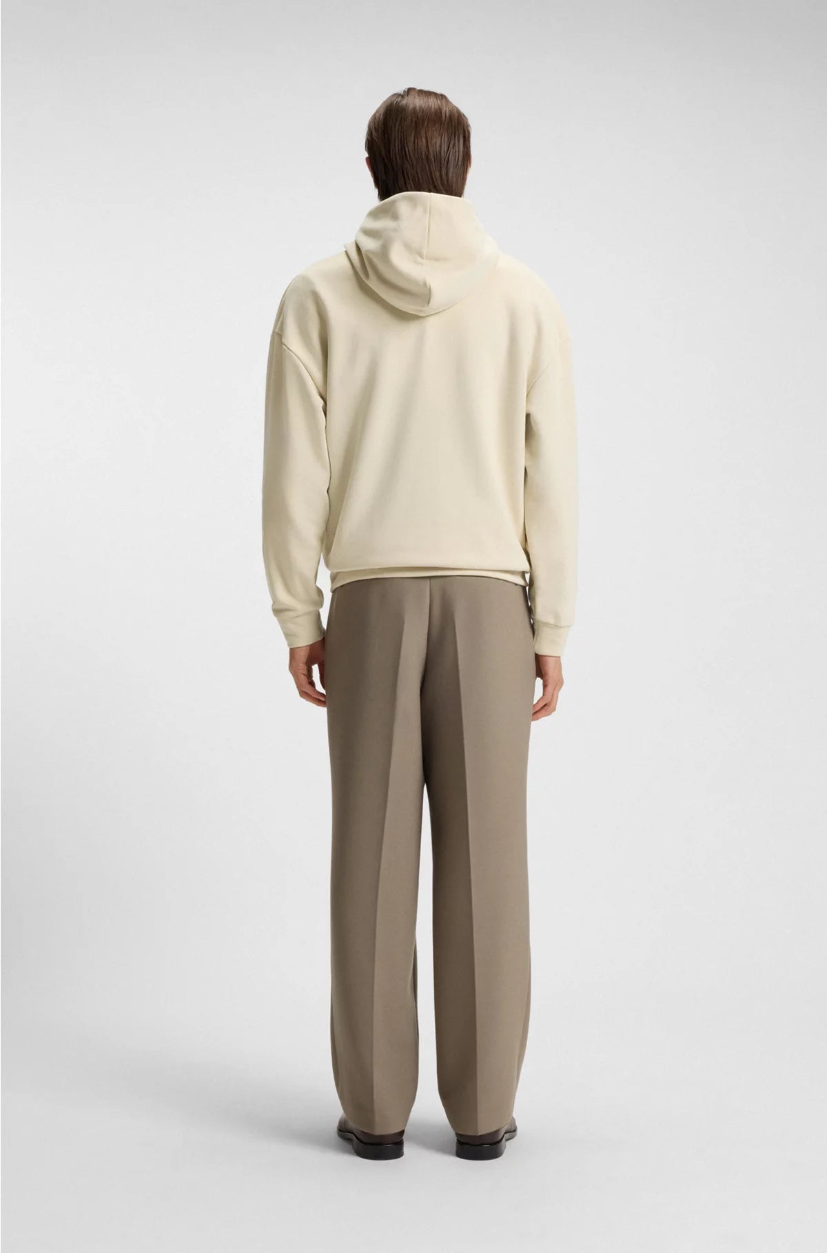 PEACHED-COTTON HOODIE WITH DOUBLE B MONOGRAM