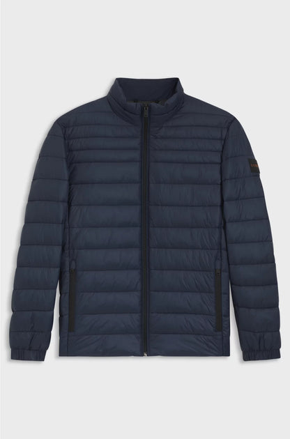 PACKABLE SLIM-FIT JACKET WITH WATER-REPELLENT MIXED QUILTING