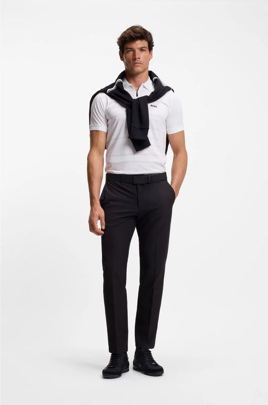 SLIM-FIT POLO SHIRT IN COTTON WITH PRINTED PATTERN