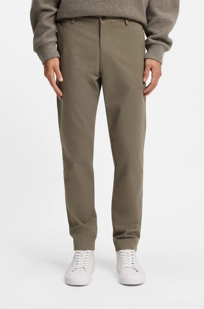 MODERN-FIT TROUSERS IN BRUSHED TWILL