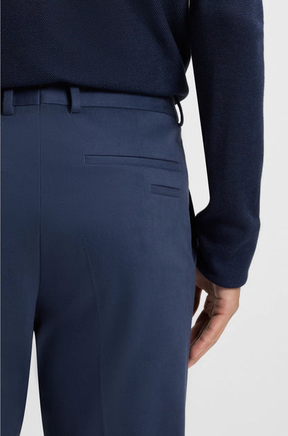 SLIM-FIT TROUSERS IN COTTON, CASHMERE AND STRETCH