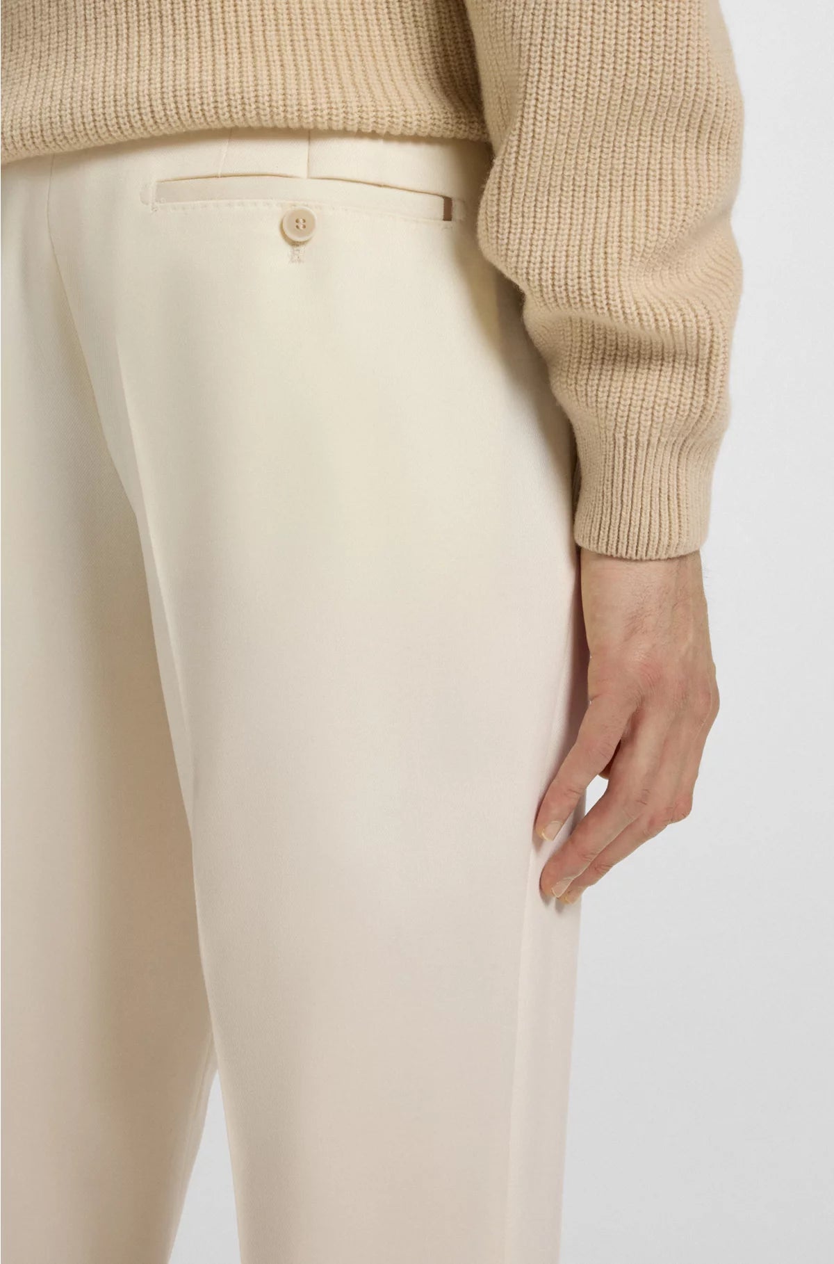 FORMAL TROUSERS INMICRO-PATTERNED VIRGIN WOOL